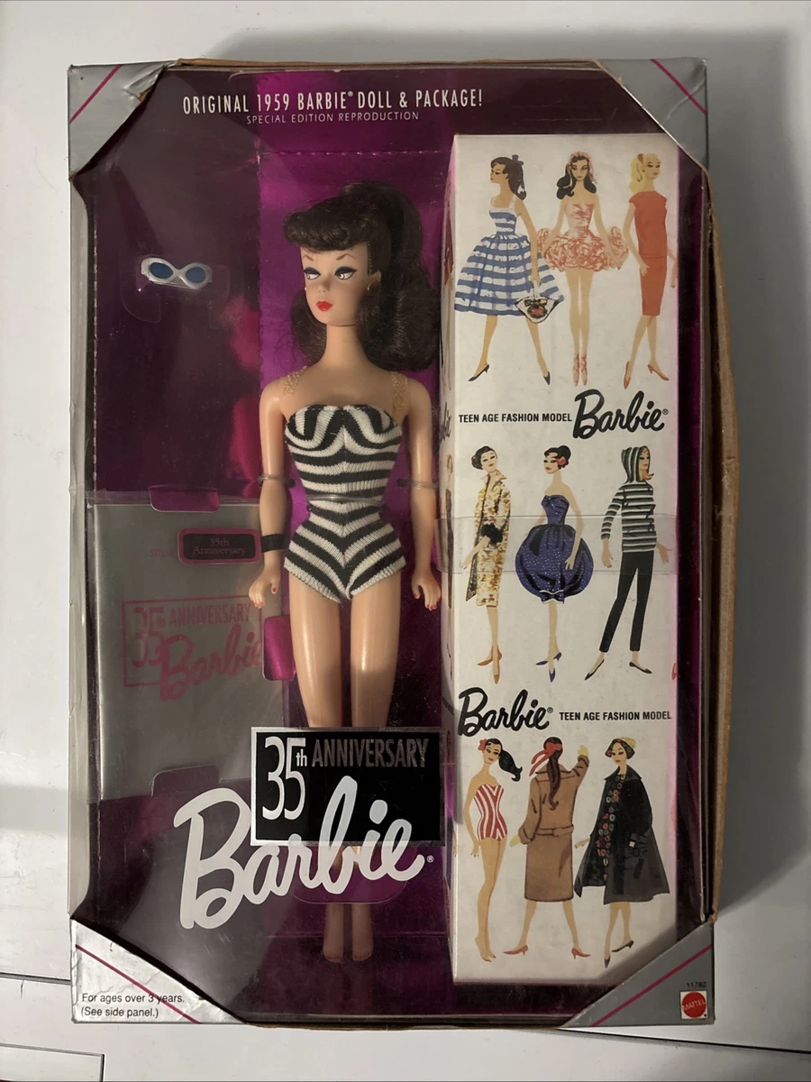 Mattel Anniversary Dolls 1993 Year Manufactured Barbie Dolls