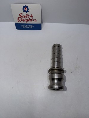 Dixon 100-E-SS Type E Camlock 1-1/2  Male Cam x 1  Hose Barb SS