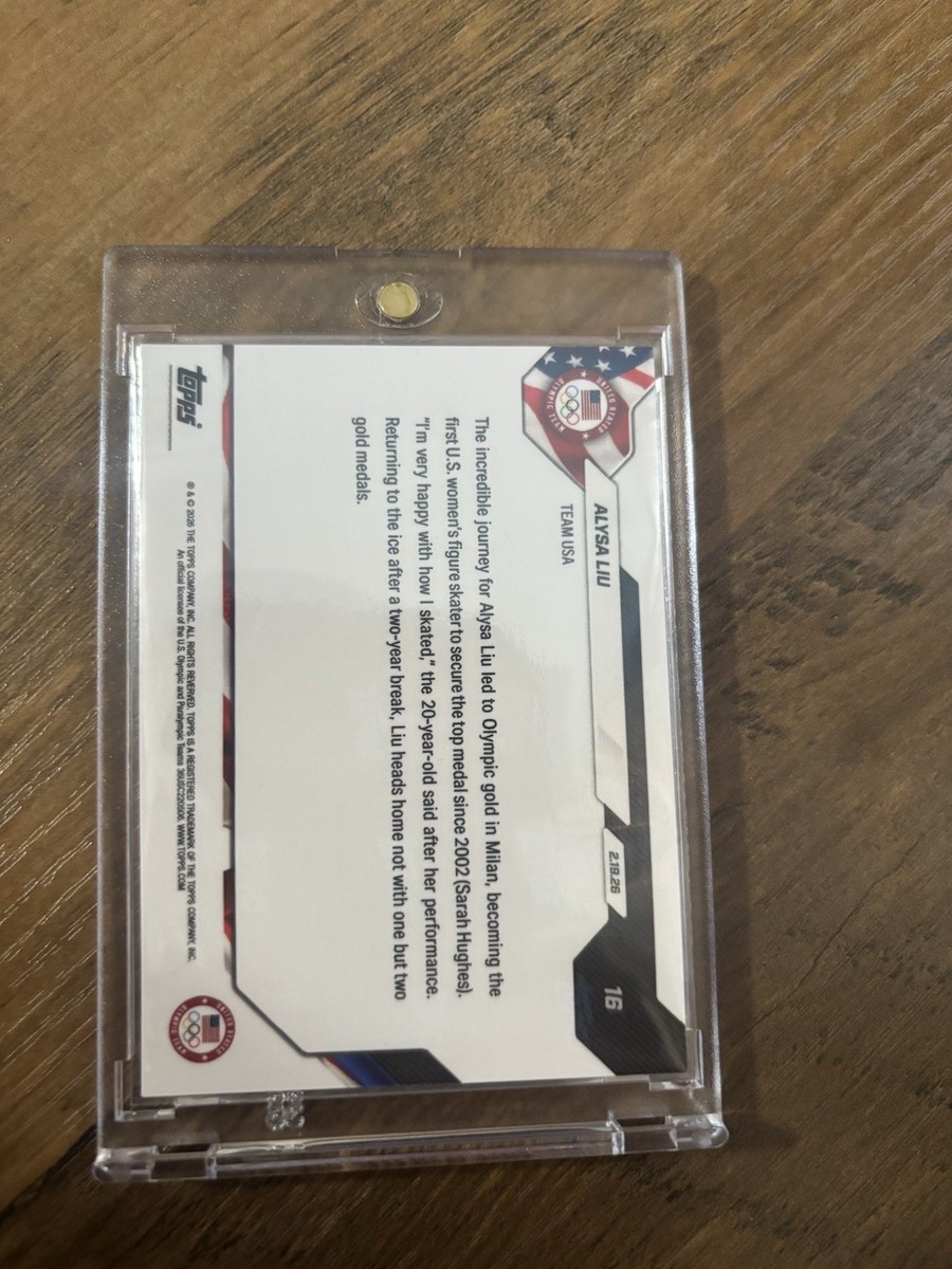 Alysa Liu Topps NOW Red Foil Parallel #/5 Rare Olympic Card (4/5