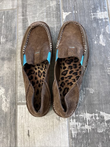 Zapatos sin cordones Ariat Cruiser para mujer talla 9,5B de cuero marrón sin usar, en caja, punta 10017457 - Imagen 5 de 9