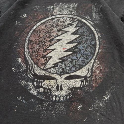 Vintage Y2K Thrashed Grateful Dead Band Rock Grunge Art Shirt, L, 22x26.25 - Picture 4 of 6
