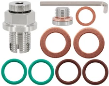 M14.1-1.25 x 15mm Oversize Piggyback Oil Drain Plug, Stainless Steel Self Tap...