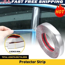 16FT/1inch Car Trim Moulding Strip Door Chrome Guard Protector For SUV Trucks
