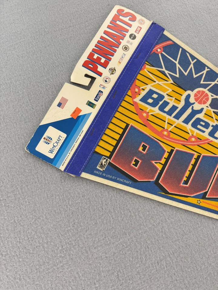 De colección Washington Bullets Gorra Gorra Snap Back NBA Baloncesto Azul Amarillo Años 90 Para Hombres Foto 3 de 4