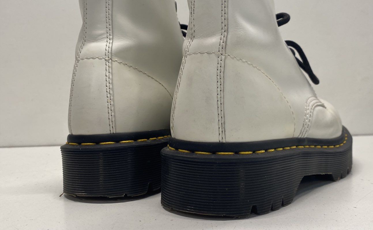 Dr. Martens White Solid Combat Boot Men 6 - image 4