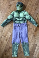 Incredible HULK Halloween Avengers Costume Mask Marvel Disney Store Kids 7/8 yrs