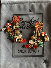Lunch At The Ritz MERRY CHRISTMAS  post Earrings