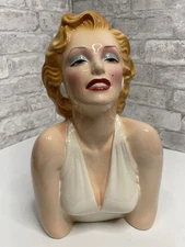 Vintage Marilyn Monroe Ceramic Bust Statue Figurine Clay Art 13” 1987 Rare HTF