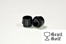 GRAIL GOLF NEW PREM BLACK "COLLARED" WOOD FERRULES .335 .25".490OD QUALITY LOT 