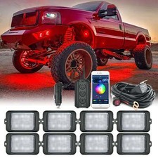 MICTUNING RGBW LED Rock Lights Wireless Contr...