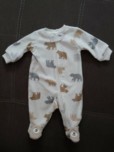 newborn boy footed pajamas