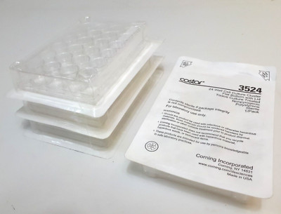 4x Costar 3524 24-Well Cell Culture Cluster, Cultureplate