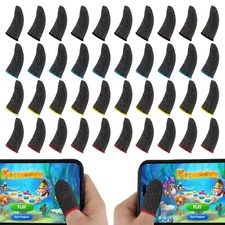 40 Pcs Mobile Gaming Finger Sleeves Gamer Thumb Sleeves Anti Sweat Finger Covers