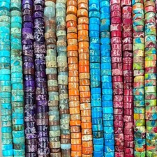 2x4mm Natural Imperial Jasper Heishi Disc Spacer Beads for Jewelry Making DIY