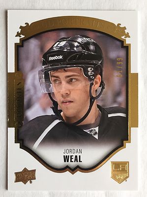 Jordan Weal 2015-16 Upper Deck Series 2 UD PORTRAITS GOLD Rookie /99 CANADIENS