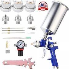 Profesional HVLP Pistola De Pintura De Aire Para Pintar Casas Autos Acero Nuevo