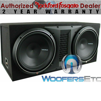ROCKFORD FOSGATE P3-2X12 12'' 2400W DUAL LOADED SUBWOOFERS BASS SPEAKERS BOX NEW
