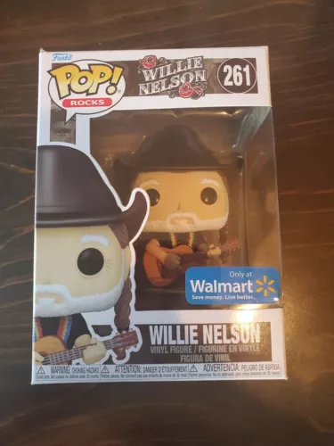 Willie Nelson Funko Pop Rocks Walmart Exclusive 261 w protector