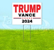 TRUMP VANCE 2024 MAGA FJB 18x24 Yard Sign Snipe Election YS00056