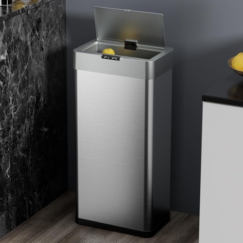 50L/13.2 Gallon Automatic Trash Can with Lid Touchless Motion Sensor Garbage Can - Picture 9 of 25