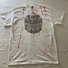 Friday the 13th Jason Camp Crystal Lake Bloody AOP White T-Shirt Size L