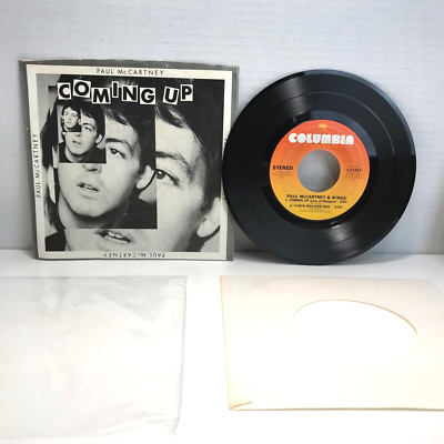 Paul McCartney COMING UP 45 1980 US Columbia  1-11263 Picture Sleeve