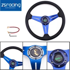 340mm Blue Universal Golf Cart Steering Wheel for Yamaha EZGO Club Car US STOCK