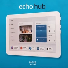 Amazon Echo Hub (White) 8" Smart Home Hub with Alexa