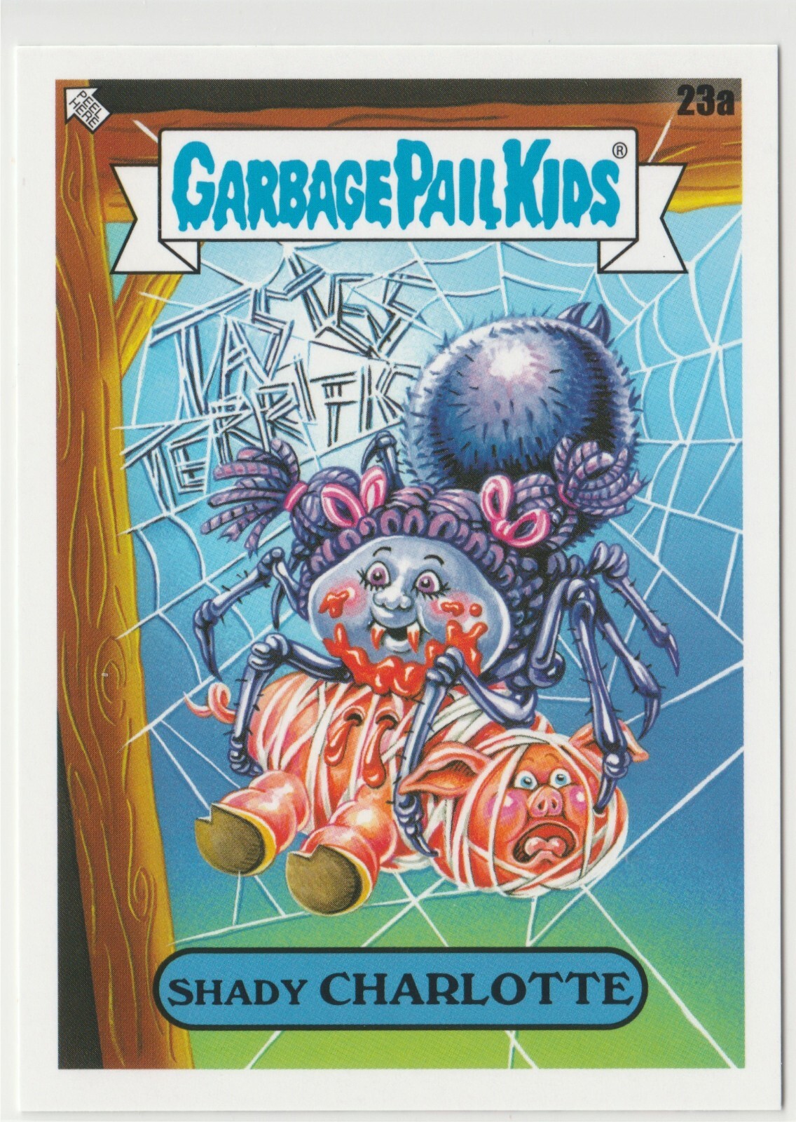 Shady Charlotte #23a Garbage Pail Kids GPK 2022 Book Worms Trading Card