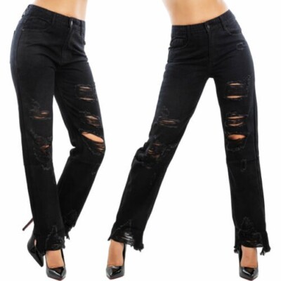 Women's Boyfriend Palazzo Jeans High Waist TOOCOOL VI-11375