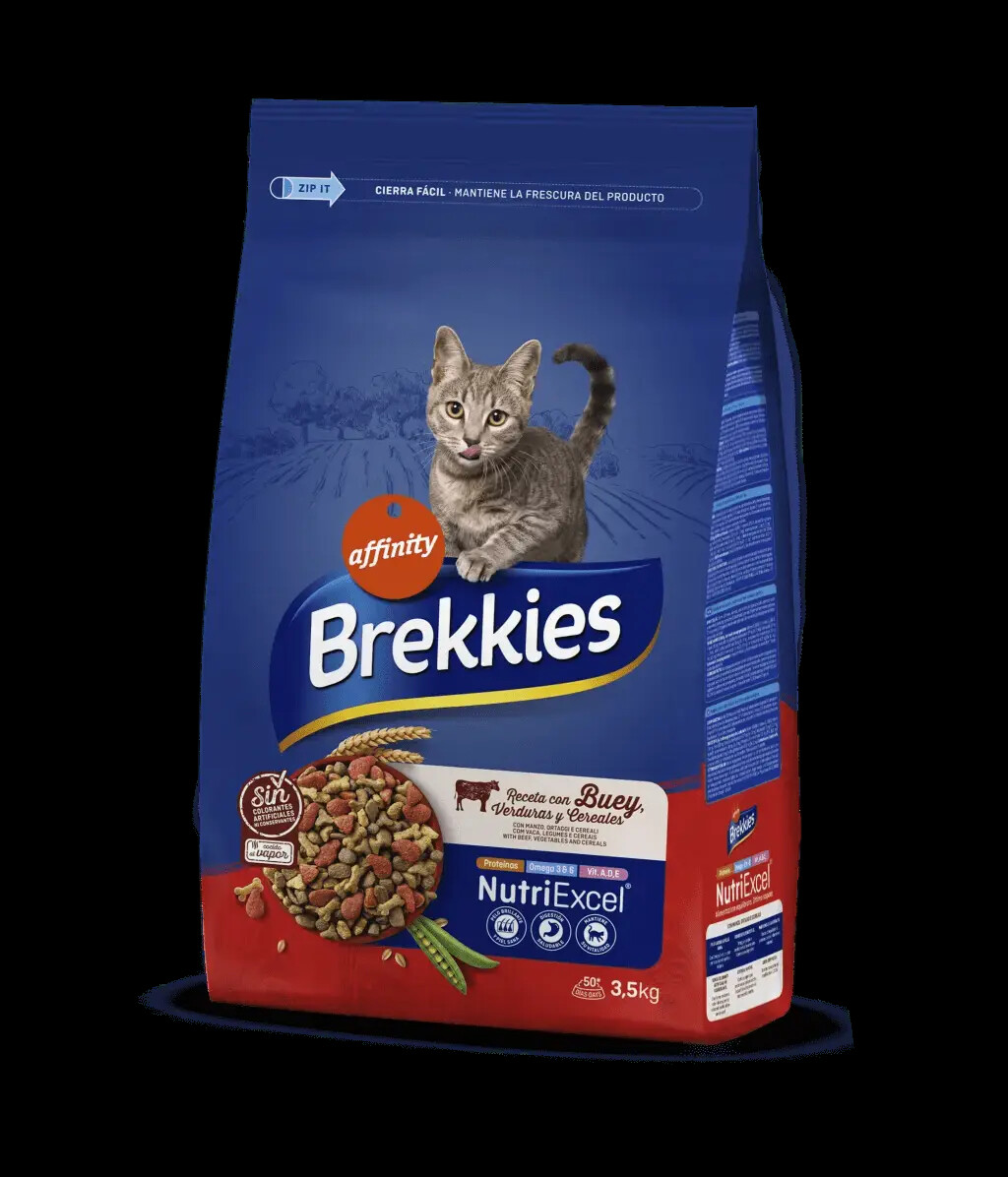 BREKKIES EXCEL FELINE ADULT BUEY 3,5KG NDR