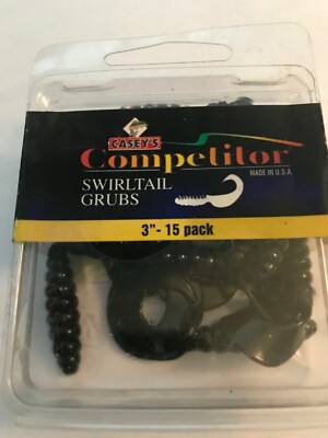 Casey's  Chartreuse Swirltail Grubs Soft Fishing Lures  2 BOXES FREE SHIPPING