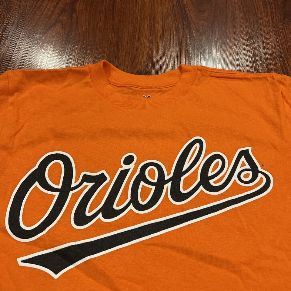Camiseta Majestic Youth Baltimore Orioles Naranja Grande L Béisbol MLB Niños Foto 2 de 4