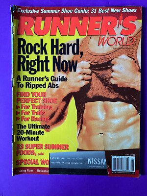 Runner s World Magazine Running June 2001 Rock Hard Right Now Super Foods