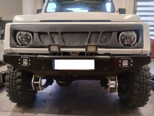Paraurti Suzuki Samurai 410-413 Uso Gravoso Grezzo Da Verniciare - Imagen 3 de 3