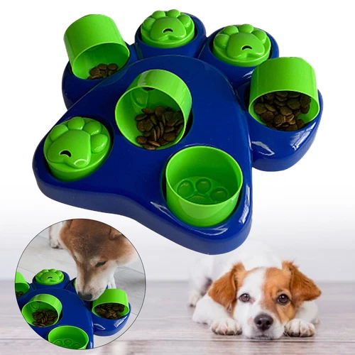 Dog Puzzle Slow Feeder, Boredom Buster, Treat Dispenser Paw Hide IQ Toy for Dog