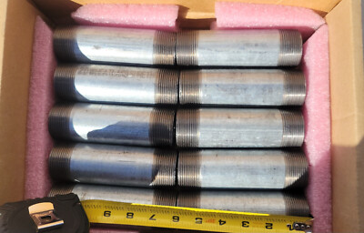 Lot 10 Wheatland Sure 6''x1-1/2'' Lined Galvanized  SCH40 FSN61 Fuel Nipple Pipe