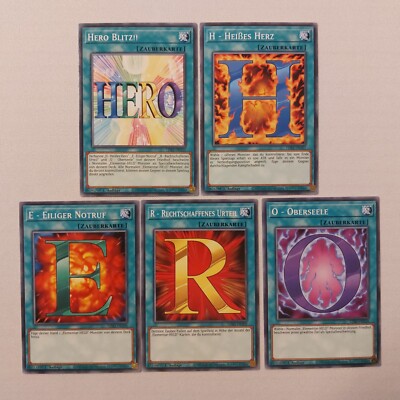E- Eiliger Notruf Elementarheld Hero Blitz!! Set vollständig 5 Karten deutsch