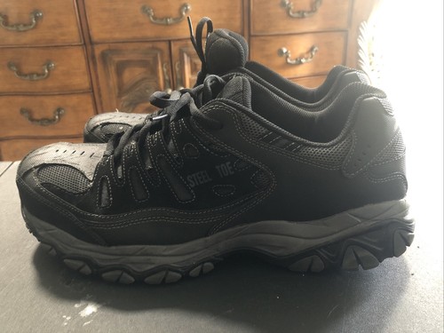 Skechers Mens Cankton 77055 Black Steel 
