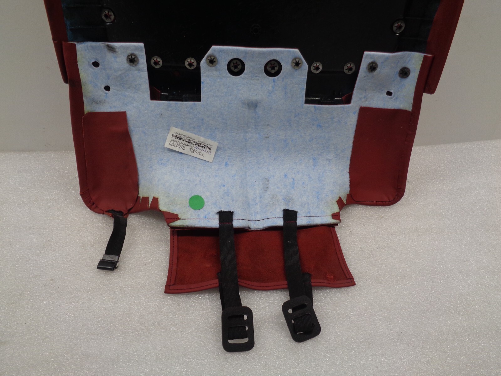 14-17 Maserati Ghibli Front Right Seat Back Plate Cushion Cover Red OEM AK230909
