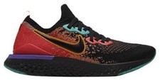 Nike Epic React Flyknit 2 Negro Ember Glow Nuevos Zapatos para Correr 7.5W/6M CK0818-001
