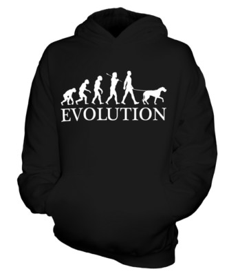 Dogge Evolution des Mannes Kinder Hoodie Jungen Hoody Mädchen Hundeliebhaber Geschenk