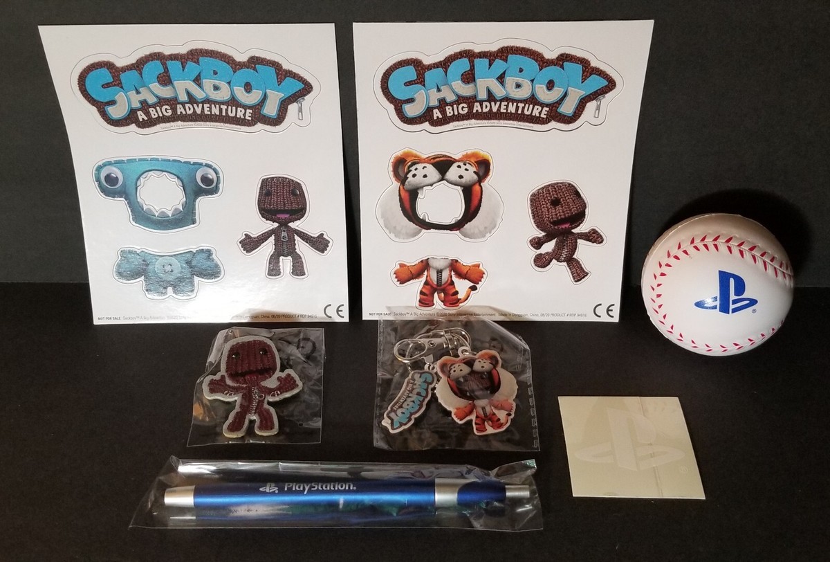 Sackboy Magnet Set, Keychain, Backpk/Hat Pin, Stylus PS Pen,Stress
