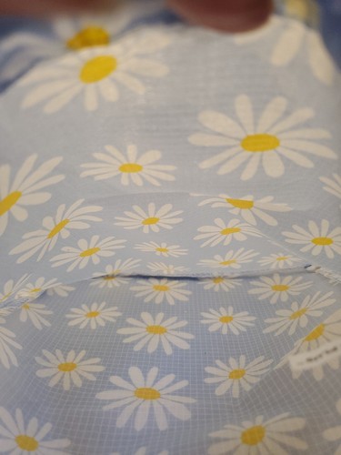 April 2022 Ipsy Yellow Daisies Blue Drawstring Makeup Bag-No Samples- - Picture 4 of 5