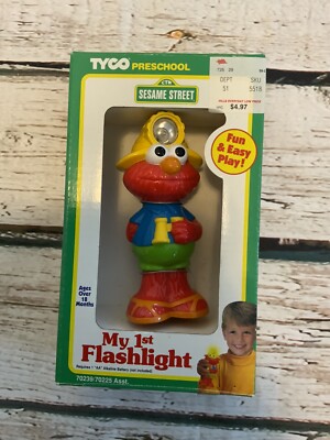 Toy - Lamp Sesame Street Muppets Elmo My First Flashlight TYCO - New - Rare