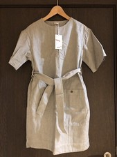 Uniqlo U Women Short Sleeve Olive Sack Dress, Size S, BNWT