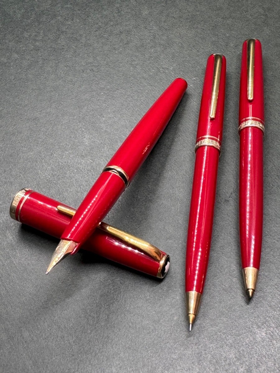 MONTBLANC GENERATION Red GT Vintage 14K-FP & Twist-BP & 0.7mm