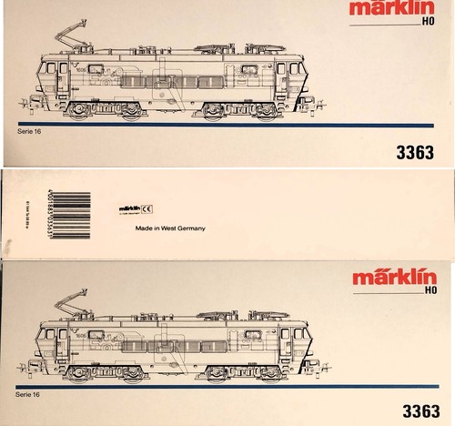 Märklin 3363 Elektrolok Serie 16 der SNCB Ep IV H0 OVP NEU - Picture 4 of 22