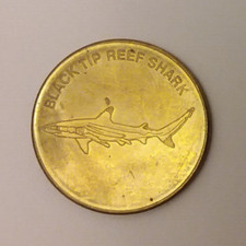 Austin San Antonio Aquarium Texas 2020 Black Tip Reef Shark Souvenir Token