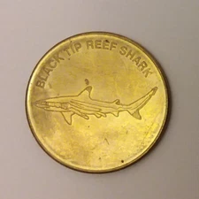 Austin San Antonio Aquarium Texas 2020 Black Tip Reef Shark Souvenir Token